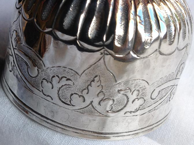 Russian silver vodka cup Moscow 1800-1840's